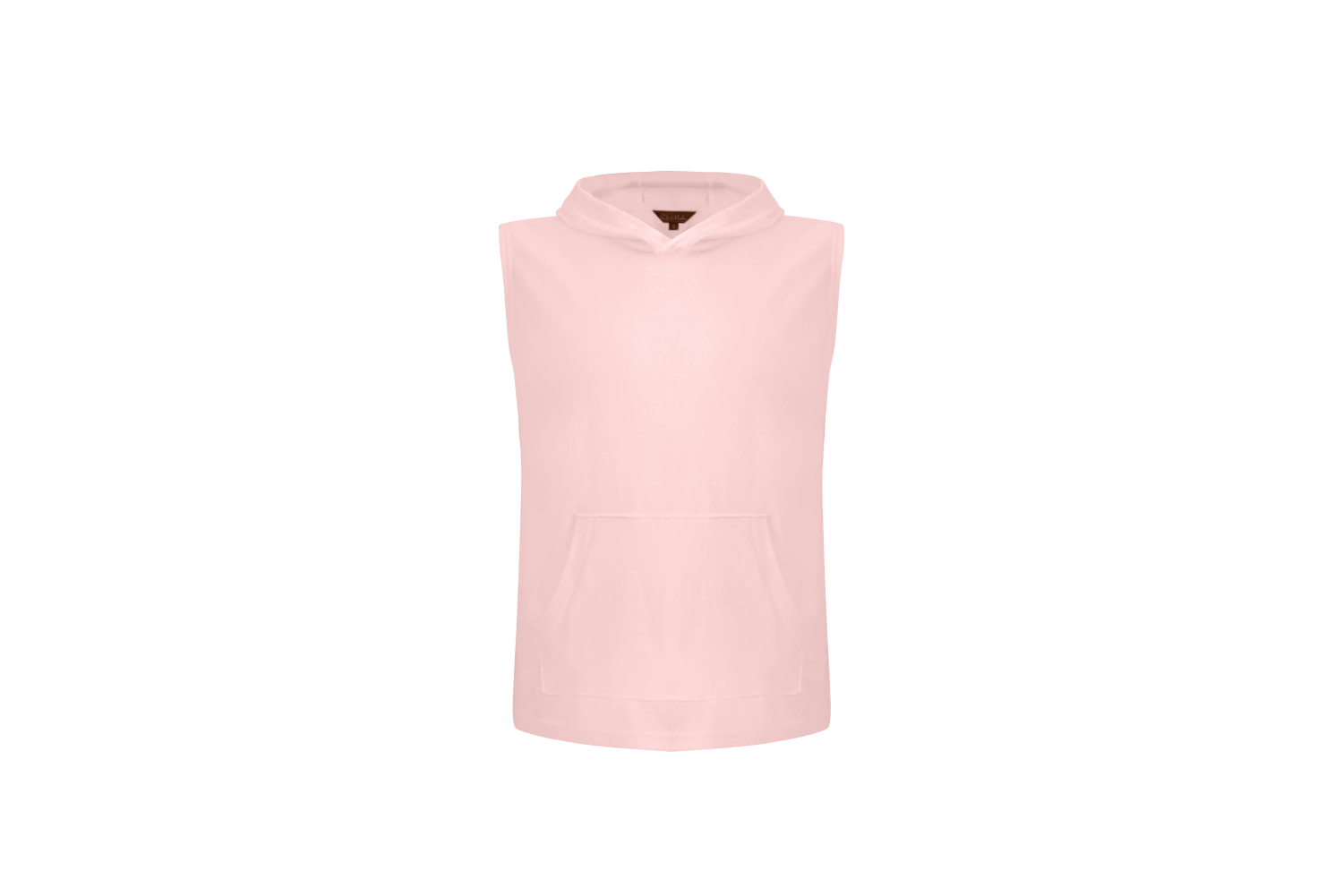 Pink Sleeveless Towel Hoodie
