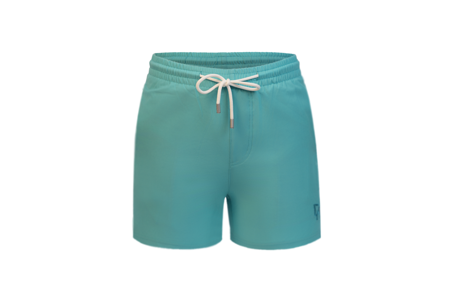 Solid Turquois Swim Shorts