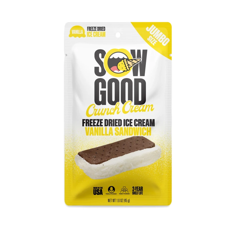Sow Good Freeze-Dried Jumbo Vanilla Crunch Cream Sandwich