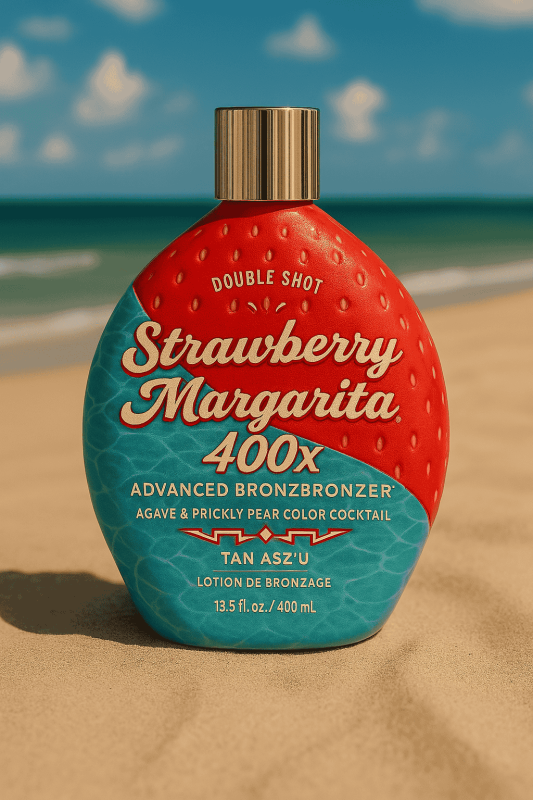 Tan Asz U Double Shot Strawberry Margarita