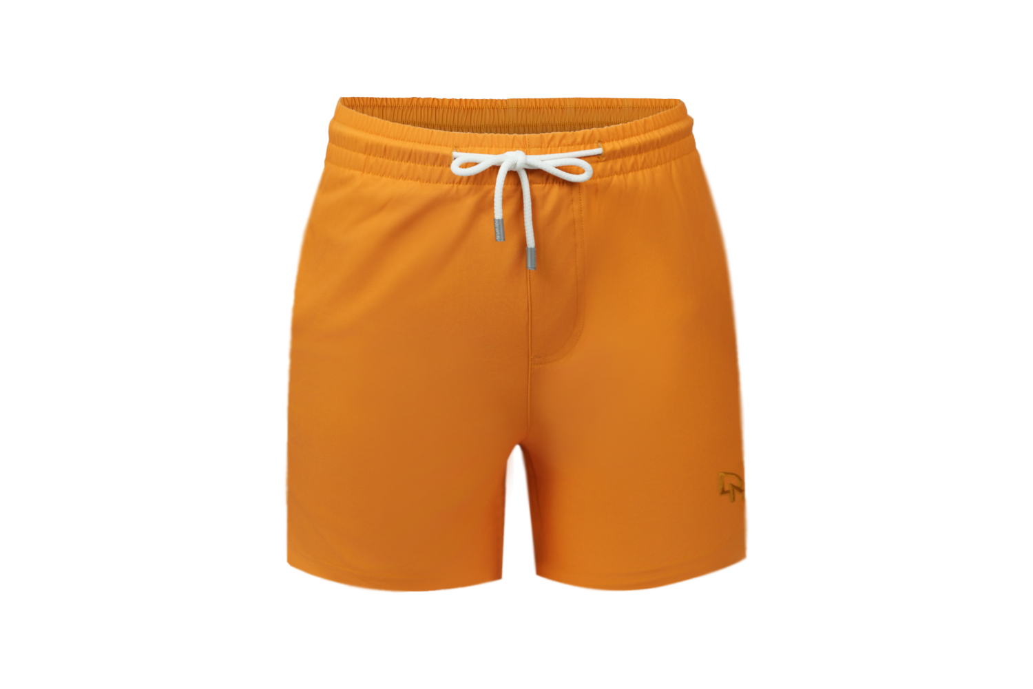 Solid Orange Swim Shorts