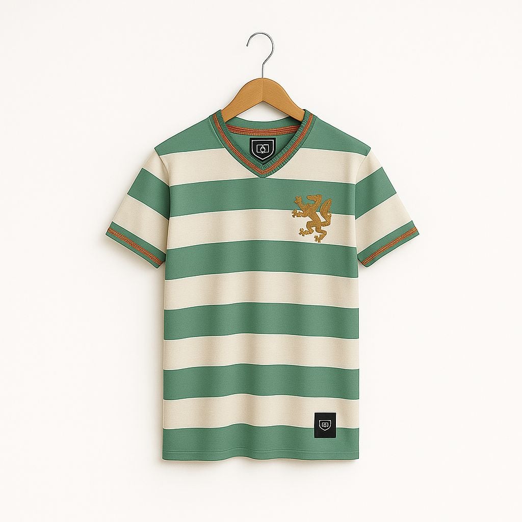 -The Clover Hooped  Football Town T-Shirt