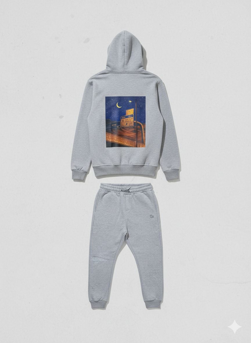 Sealine Exit Graphic Oversized Set – Heather Grey